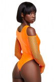 Body naranja con cordones en los hombros