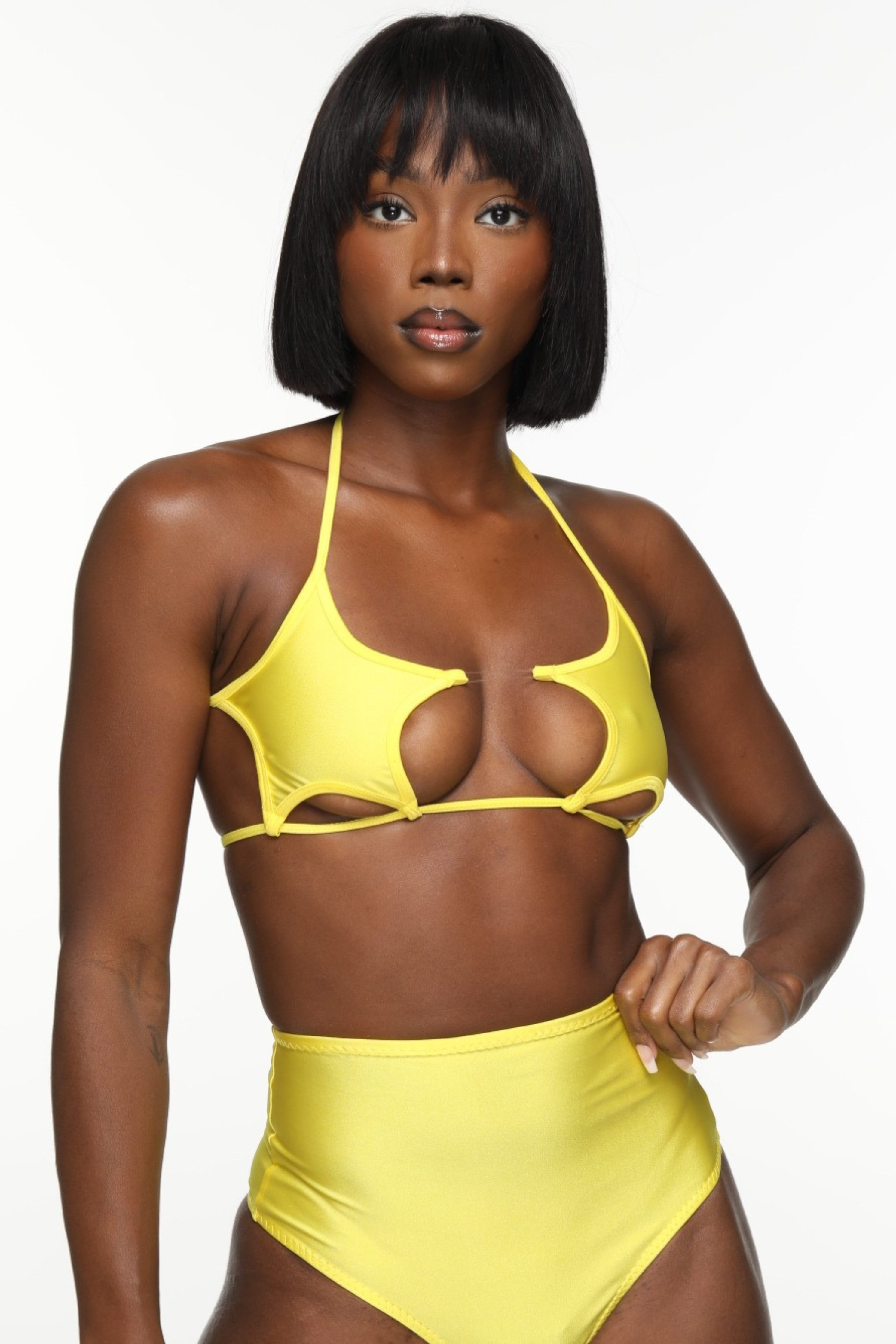 Yellow Star Bikini Top
