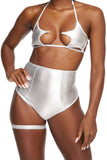 Silver Ultra High Waisted Bottoms