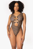 Cheetah Infinity Racer Back Bodysuit