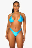 Conjunto de bikini Bae Watch en color azul turquesa