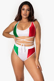 Cinco de Mayo Criss Cross Crop Top