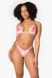 Tanga Bae Watch de terciopelo rosa