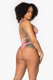 Tanga Bae Watch de terciopelo rosa