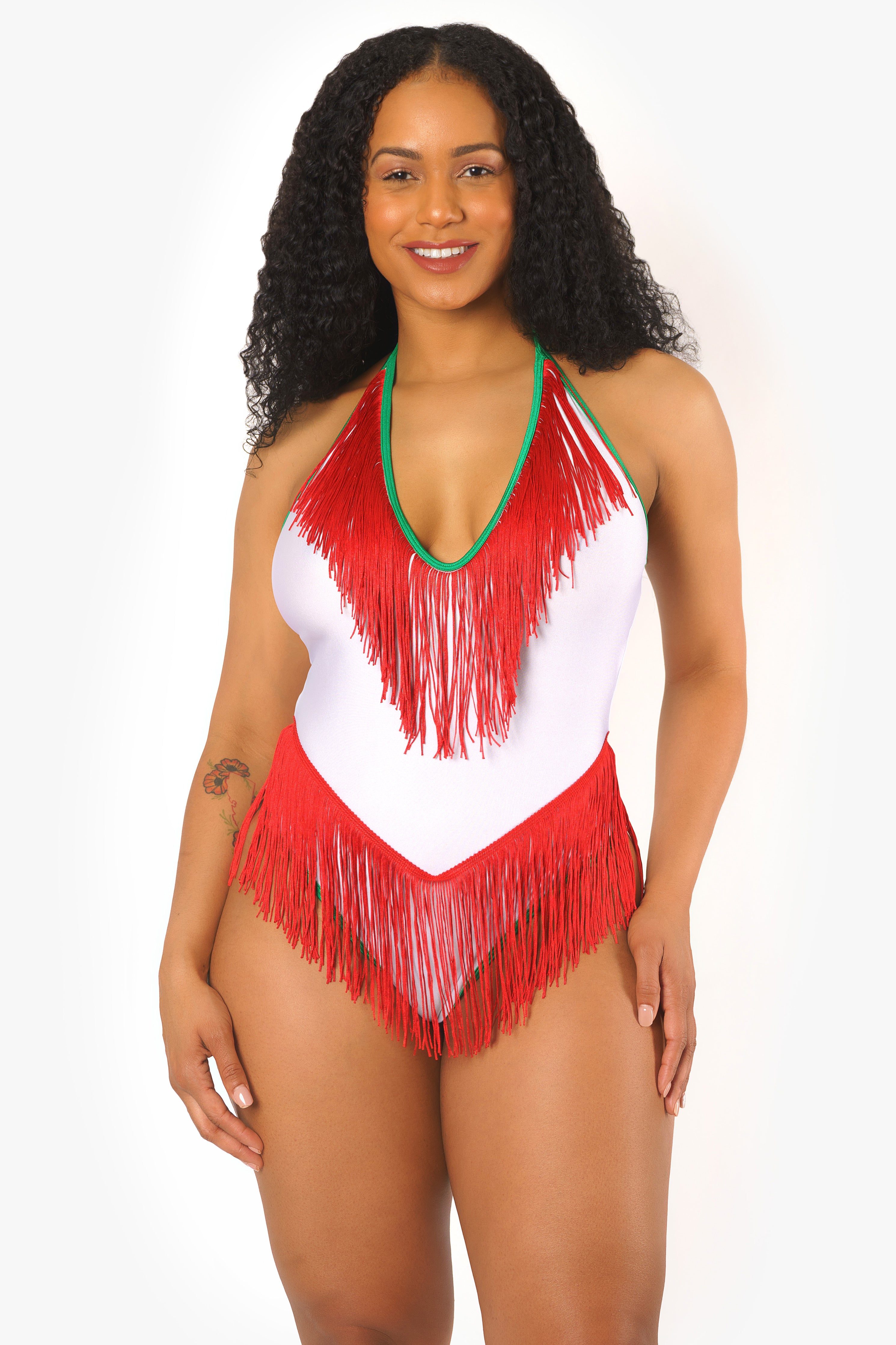 Body halter con flecos del Cinco de Mayo