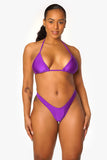 Conjunto de bikini con reloj Purple Bae