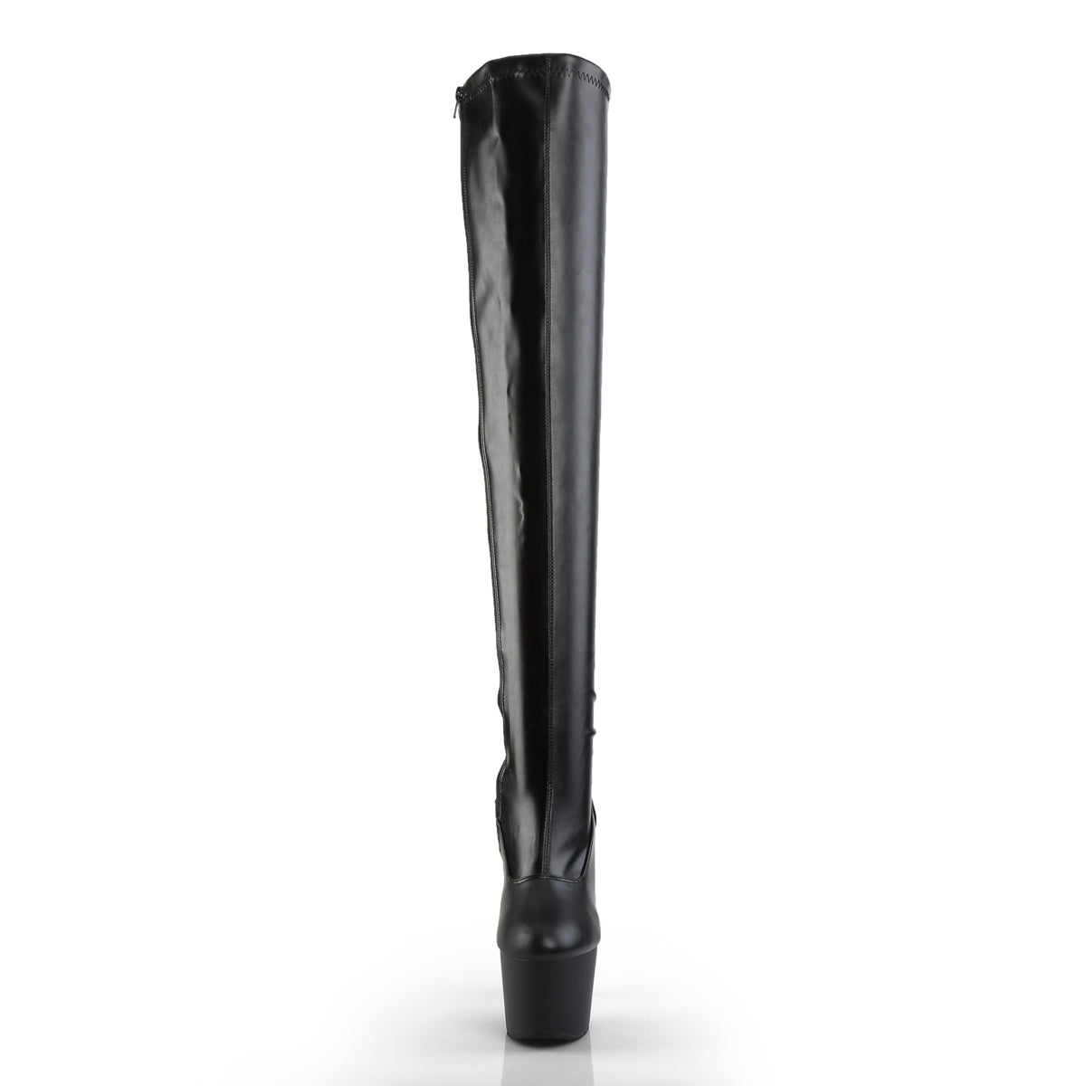 Black Stretch Thigh High Boot