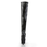 Black Stretch Thigh High Boot