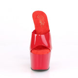 Red Platform Slide Heels
