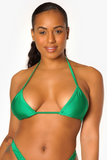 Kelly Green Triangle Bikini Top