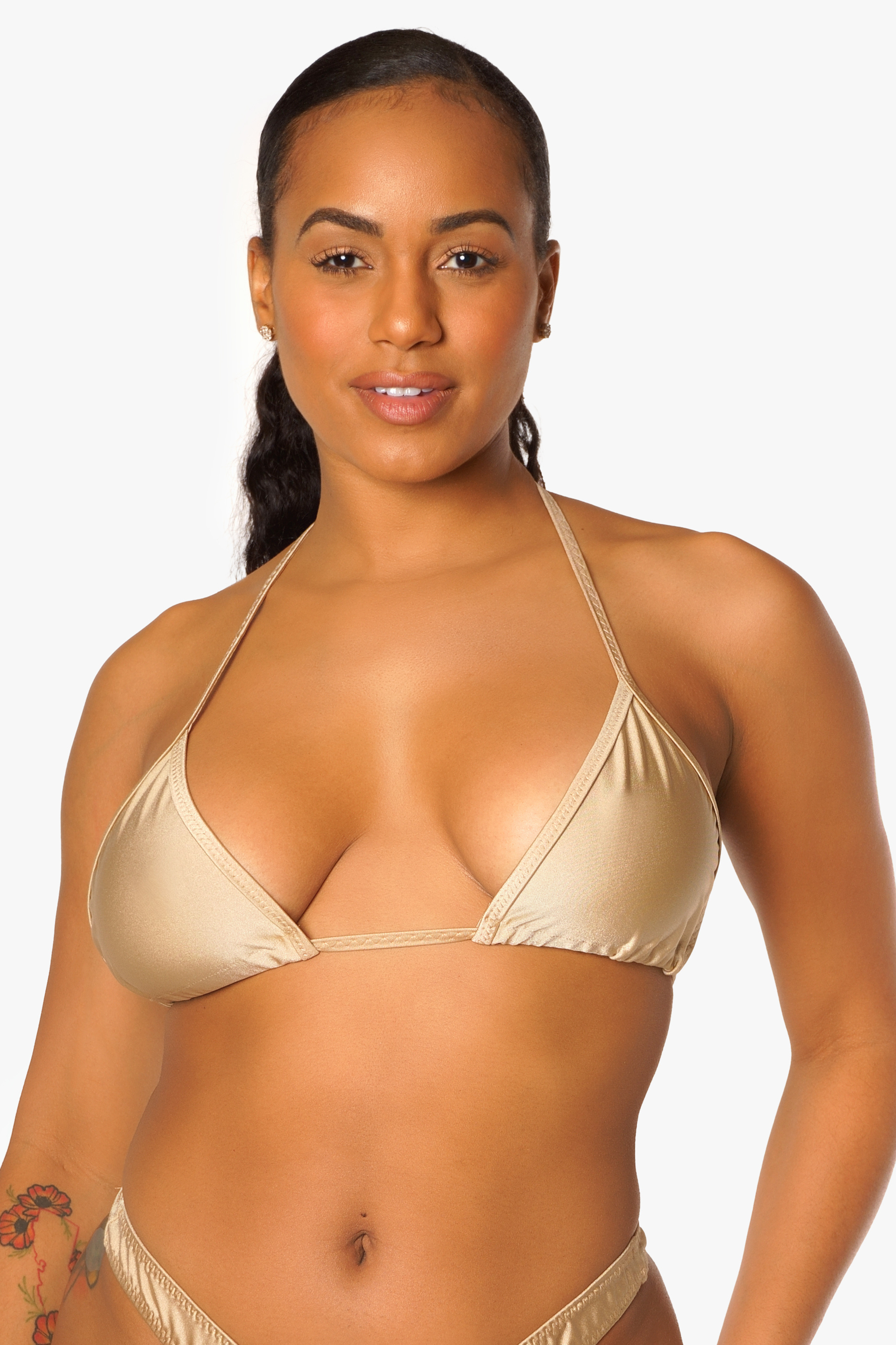 Nude Sand Triangle Bikini Top