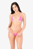 Neon Pink Micro Mini Bikini Set