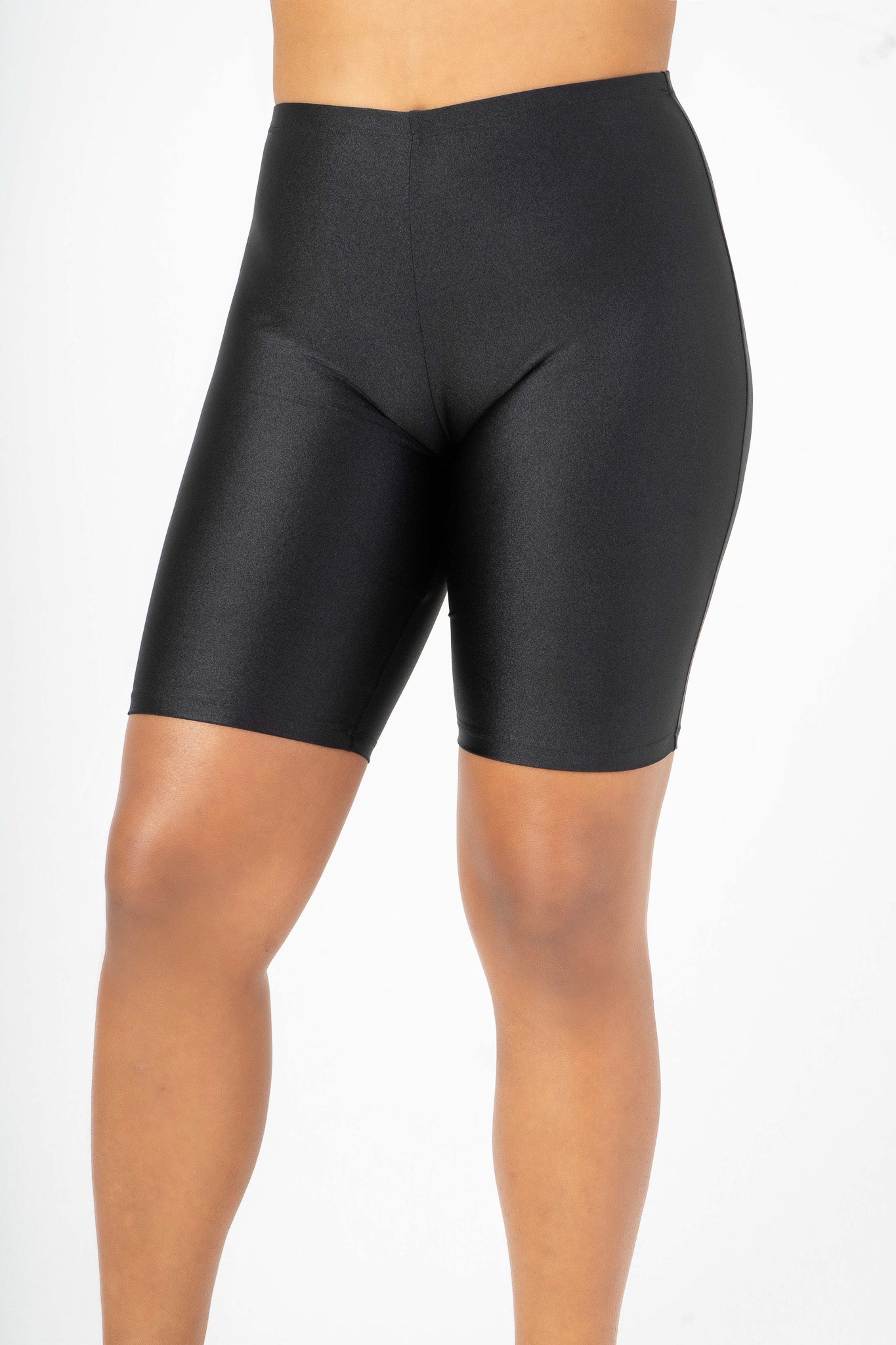 Black High Waist Biker Shorts
