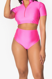 Neon Pink High Waisted Bottoms