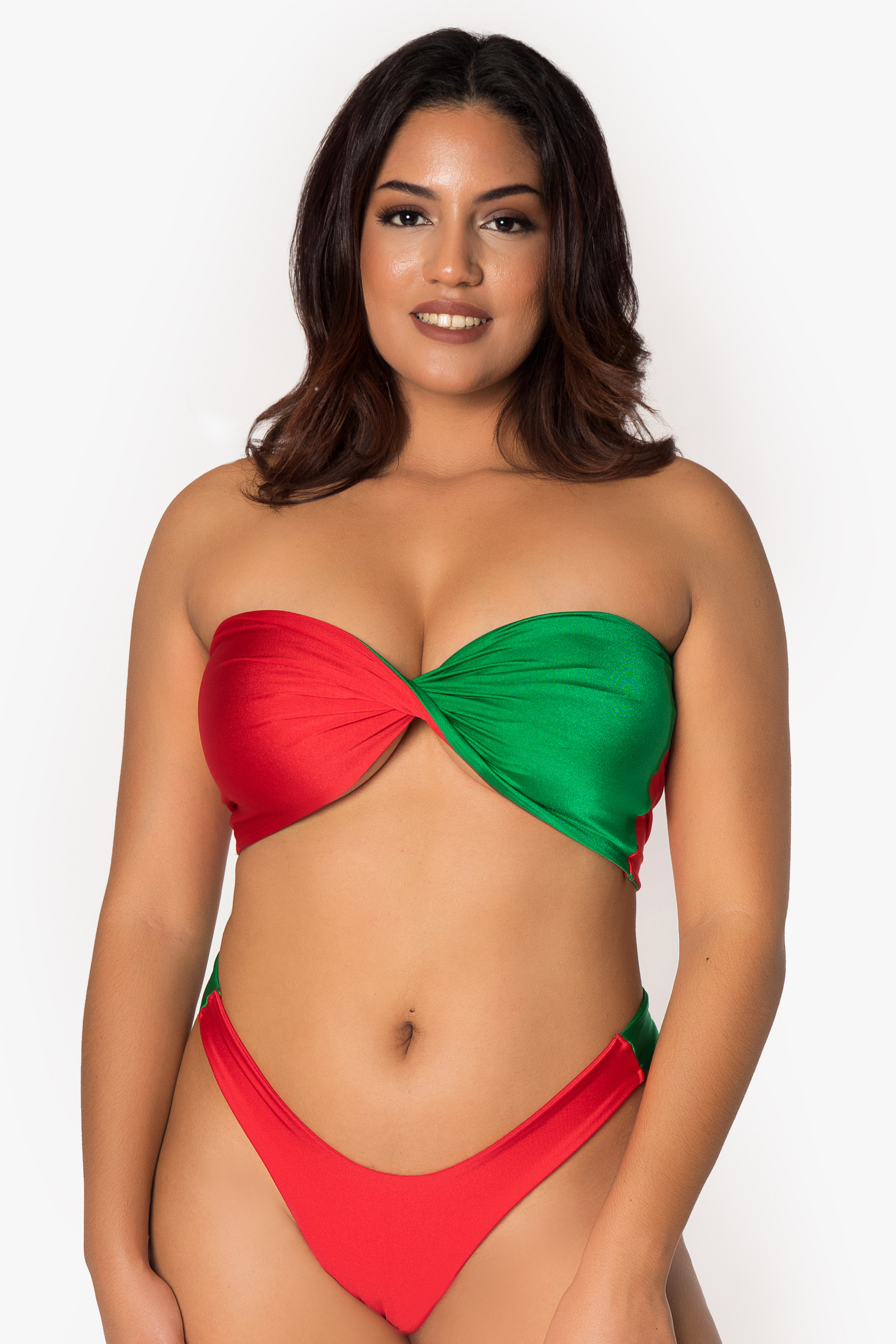 Top bandeau retorcido del Cinco de Mayo