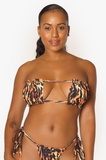 Tiger Gather Bikini Top