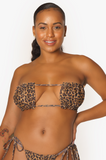 Cheetah Gather Bikini top