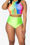Neon Lime High Waisted Bottoms