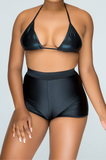 Black High Waisted Shorts