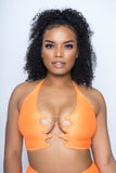 Orange Infinity Crop Top