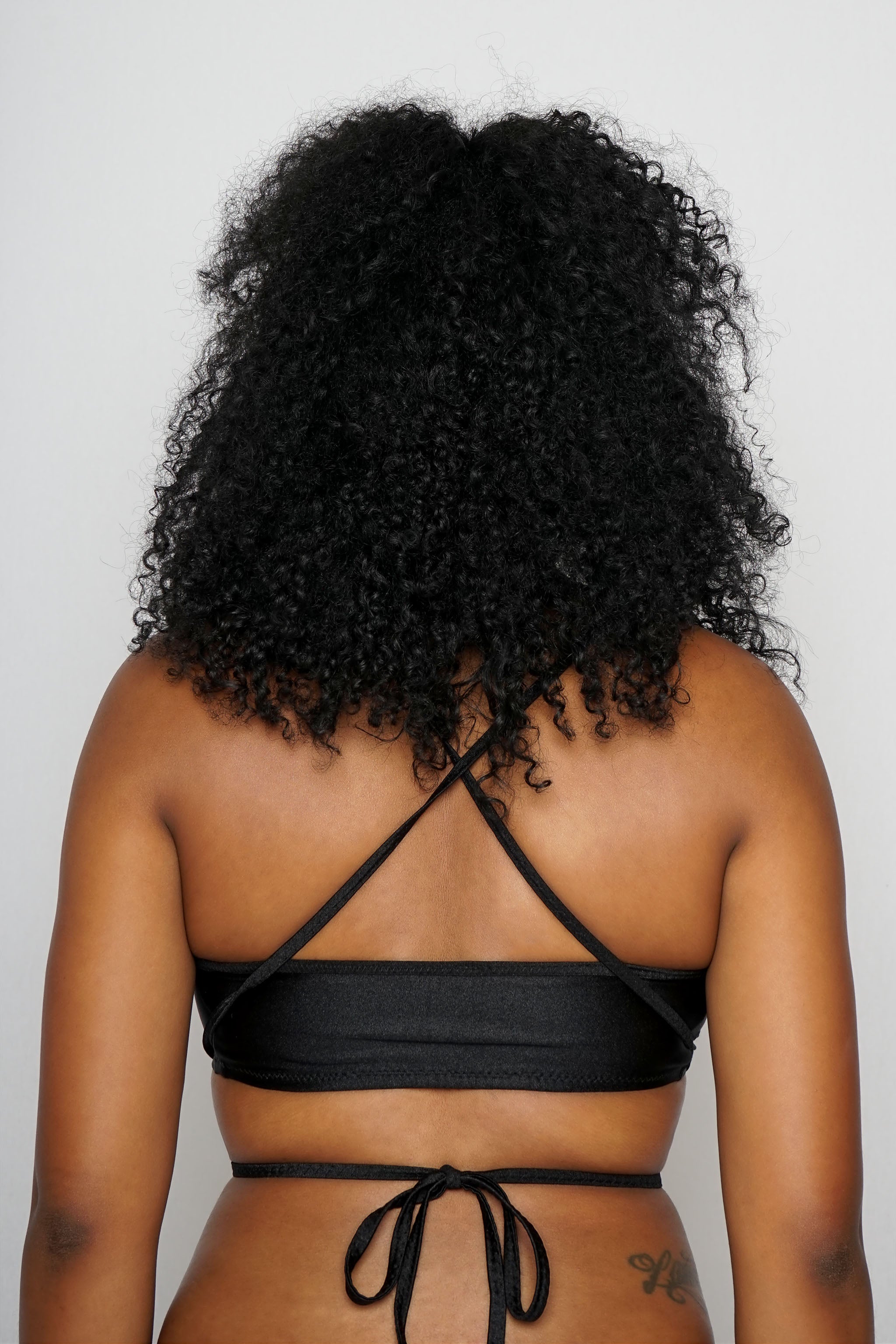 Black Criss Cross Crop Top - The Beauty Cave Boutique