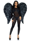 Black 43'' Deluxe Feather Wings