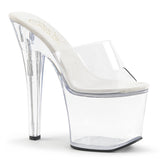 Clear Platform Slide Heels