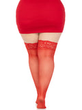 Stay Up Sheer Thigh High Stockings with Lace Top | Elegant Women's Hosiery