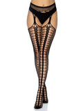 Women's Fishnet Suspender Hose – Stretch Net Garter Style Hosiery for Lingerie & Fashion