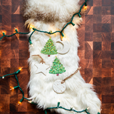 Christmas Tree Glitter Velvet Nipple Covers – Holiday Adhesive Pasties