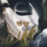 Gold Glitter Disco Heart Nipple Covers – Western-Inspired Adhesive Festival Pasties