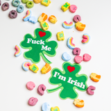 Four Leaf Clover "Fuck Me, I'm Irish" Lucky Green Shamrock Nipple Pasties | St. Patrick's Day Festival Accessories