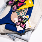 Glitter Pastel Rainbow Monarch Butterfly Nipple Pasties