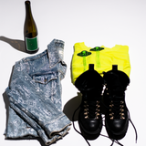 Glow in the Dark Neon Green UFO Alien Tassel Nipple Pasties