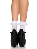 Lace Ruffle Ankle Socks for Women | Cute Stretch Fashion Hosiery