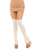 Long Ribbed Knit Leg Warmers for Women | Soft Stretch Festival & Winter Hosiery