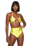 Yellow Star Bikini Top