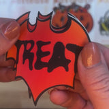 Vamp Blood Orange Halloween Trick or Treat Bat Nipple Pasties