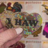 Gold Glitter Disco Heart Nipple Covers – Western-Inspired Adhesive Festival Pasties
