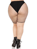 Industrial Fishnet Biker Shorts for Women | Stretch Festival & Rave Hosiery