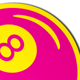 Neon Pink & Yellow 8-Ball Petal Breast Pasties | UV Reactive Festival Nipple Covers