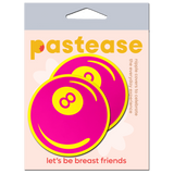 Neon Pink & Yellow 8-Ball Petal Breast Pasties | UV Reactive Festival Nipple Covers