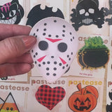 Scary Halloween Hockey Mask Nipple Pasties – Waterproof Adhesive Costume Nipple Covers