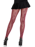 Women's Fishnet Cross Pattern Tights – Gothic Novelty Fashion Hosiery