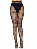 Women's Fishnet Cross Pattern Tights – Gothic Novelty Fashion Hosiery