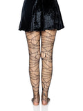 Distressed Fishnet Pantyhose – Edgy Ripped Net Tights for Costumes & Everyday Style