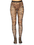 Distressed Fishnet Pantyhose – Edgy Ripped Net Tights for Costumes & Everyday Style