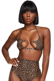 Cheetah Star Bikini Top