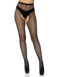 Women's Crotchless Fishnet Pantyhose | Stretch Fishnet Hosiery