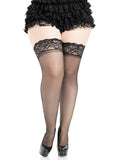 Stay Up Sheer Thigh High Stockings with Lace Top | Elegant Women's Hosiery